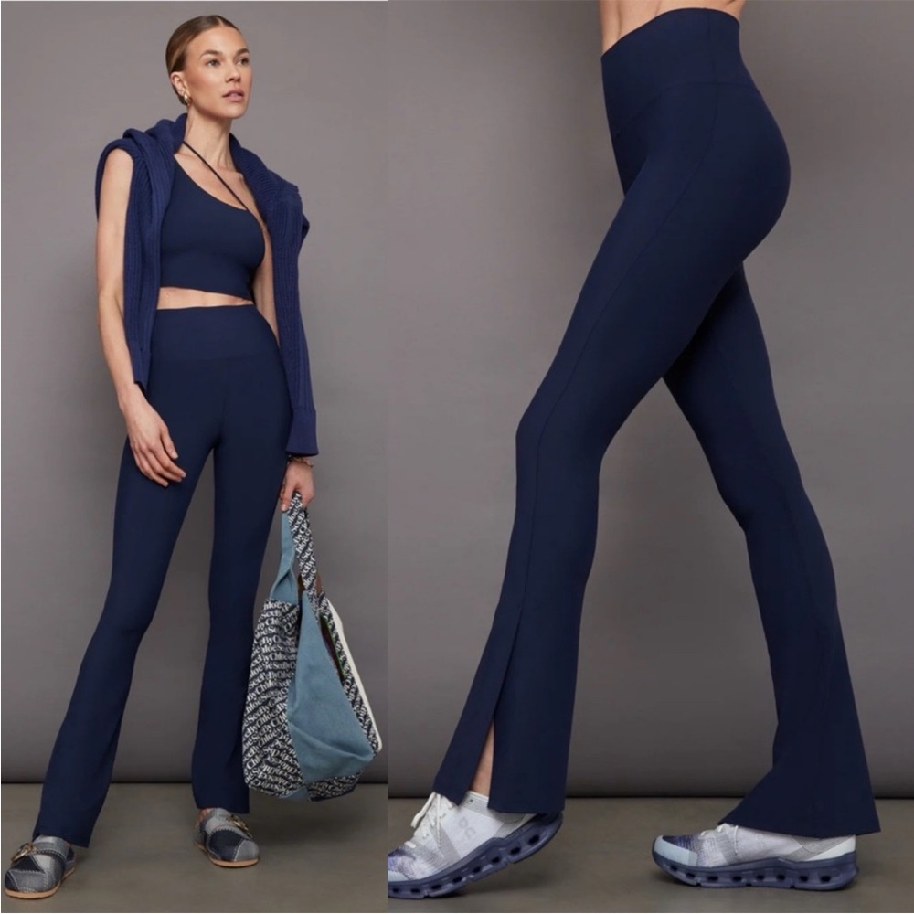 CARBON38 Split Bootcut flare‎ Legging in Melt blue women’s small